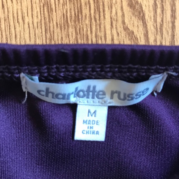 Charlotte Russe strapless plum dress - Picture 4 of 4